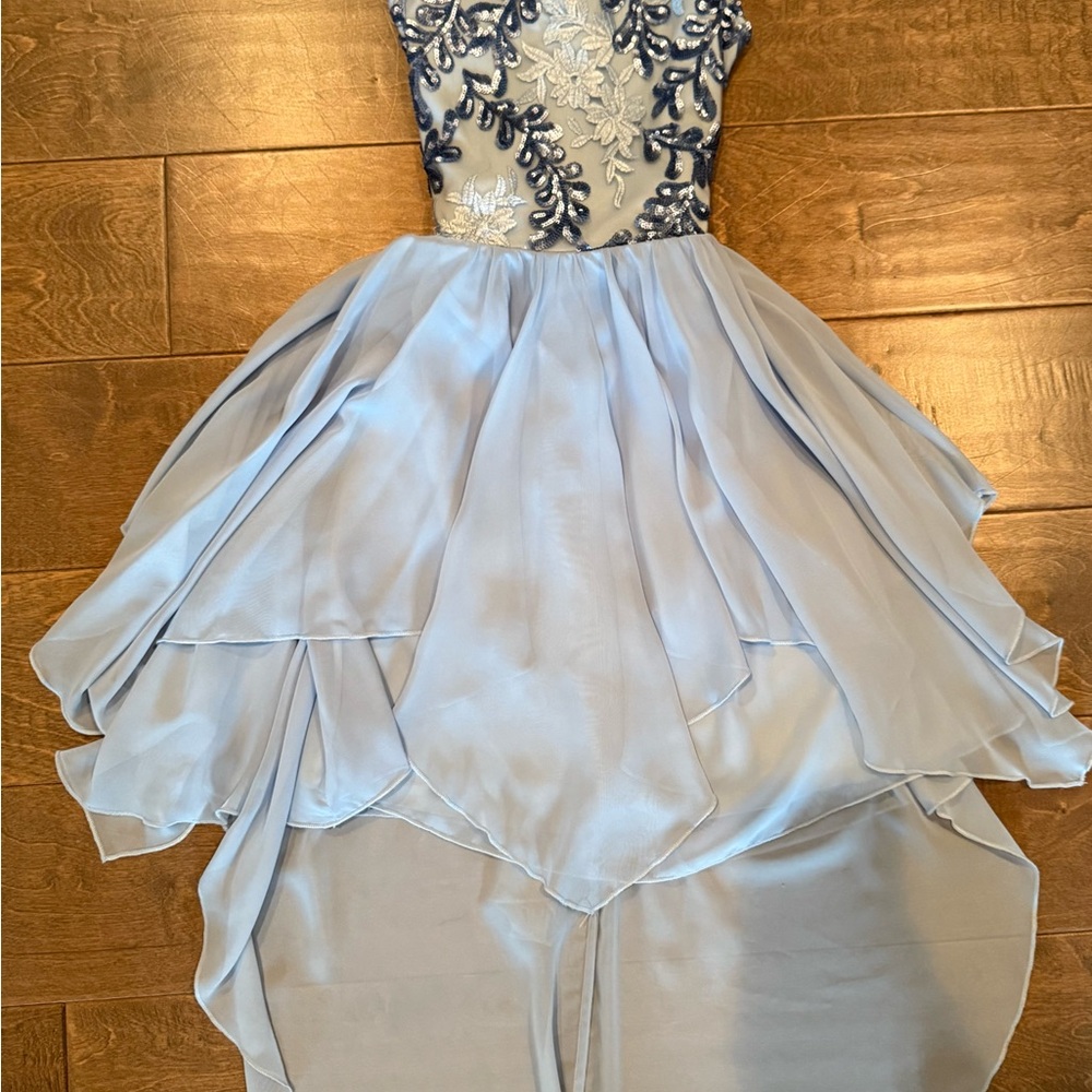 Rare Editions Light Blue Formal Kids Dress